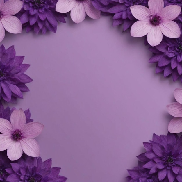 Photo background of purple flowers with empty space for text or greeting card design postcard for interna