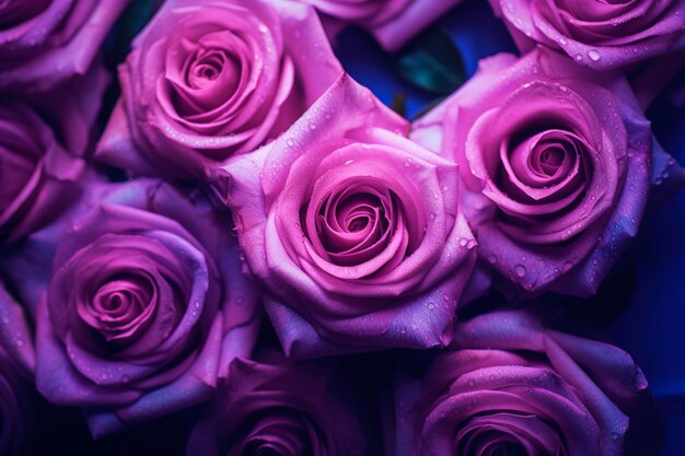 Photo background purple rose petals