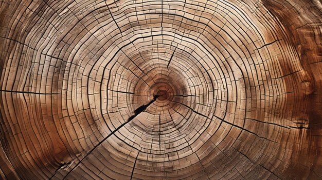 background radial cut of wood