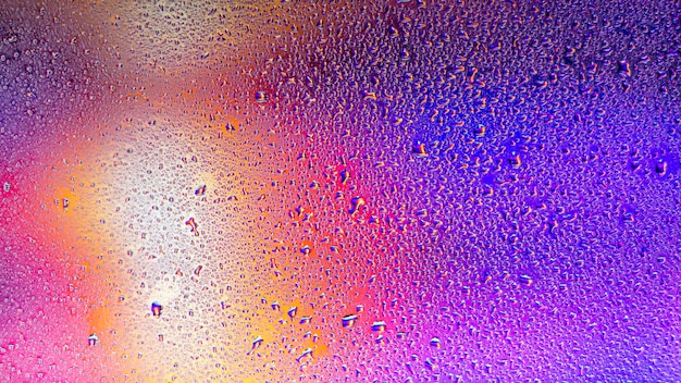 Background rain drops close up