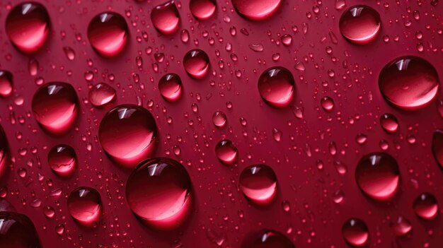 Photo the background of raindrops is in ruby color