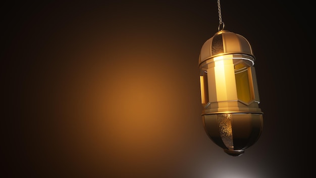 Background Of Ramadan Lantern 3d Rendering