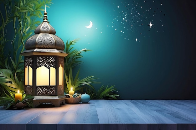 Photo background ramadhan 1445 h 3d background