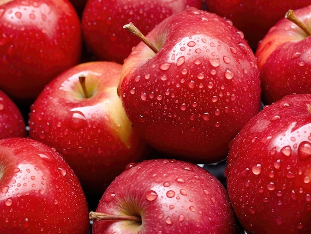 Background of red apples