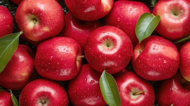 Background of red apples