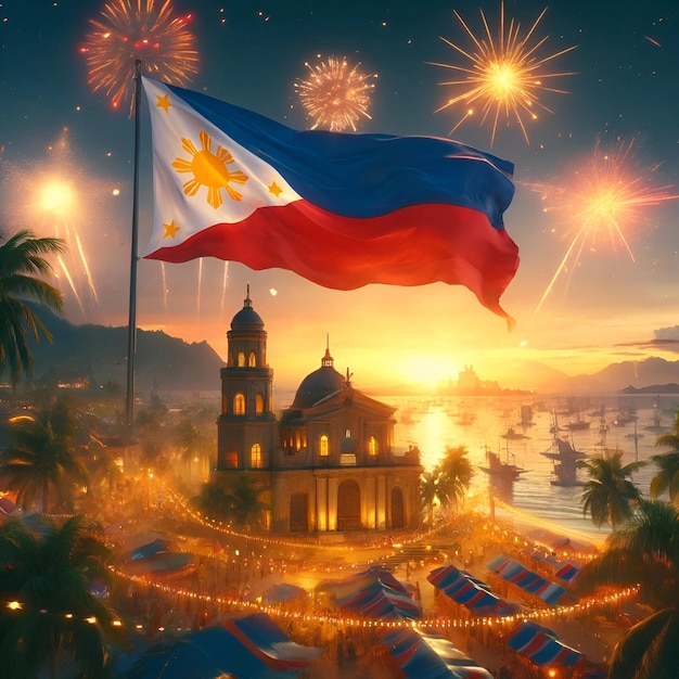 Premium Photo Background representing the philippines independence day celebration