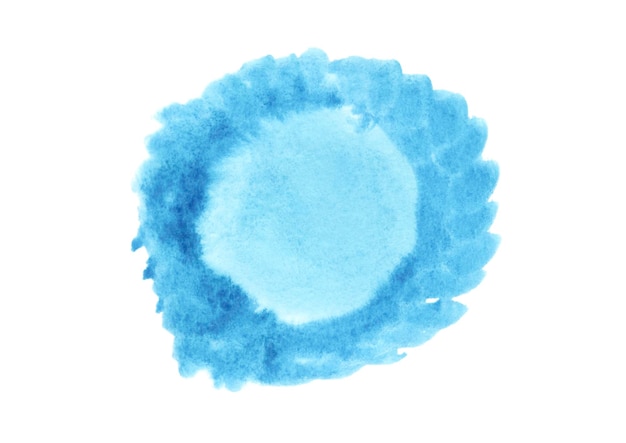 Background round watercolor blue spot