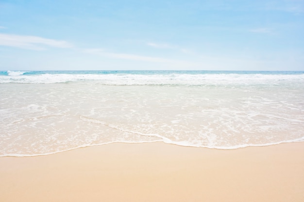 Photo background of sea sand and sky