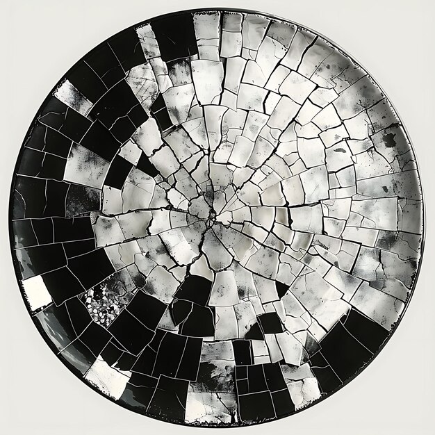 Background of Seder Plate With Texture of Shattered Glass Broken Collage Layout Poster Art Design