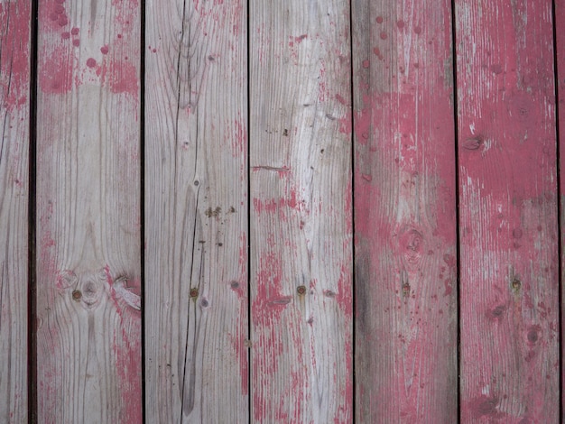 Background of shabby red boards Red floor pattern from old boards