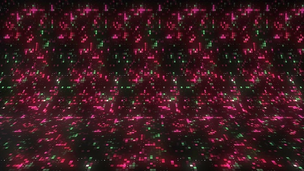 Background of shimmering squares with bend motion beautiful background with curve and moving