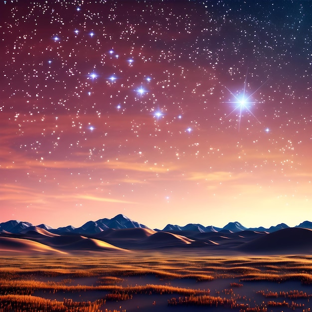 фоновое небо ночью с звездами
