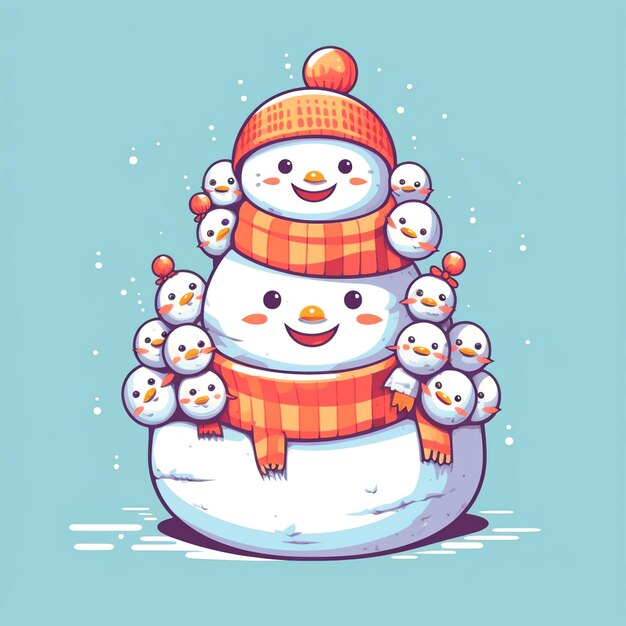 Photo background for snowmen