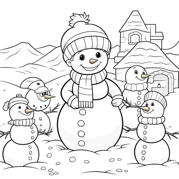 background for snowmen