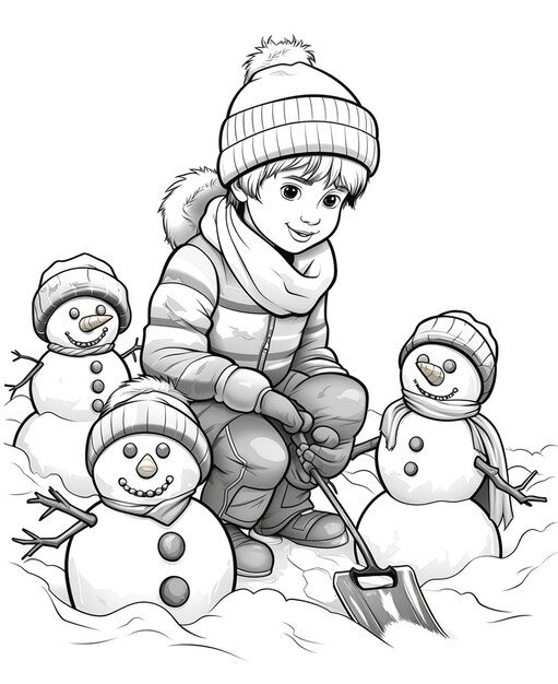 Photo background for snowmen