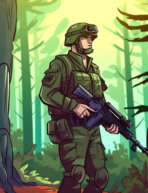 background for soldier