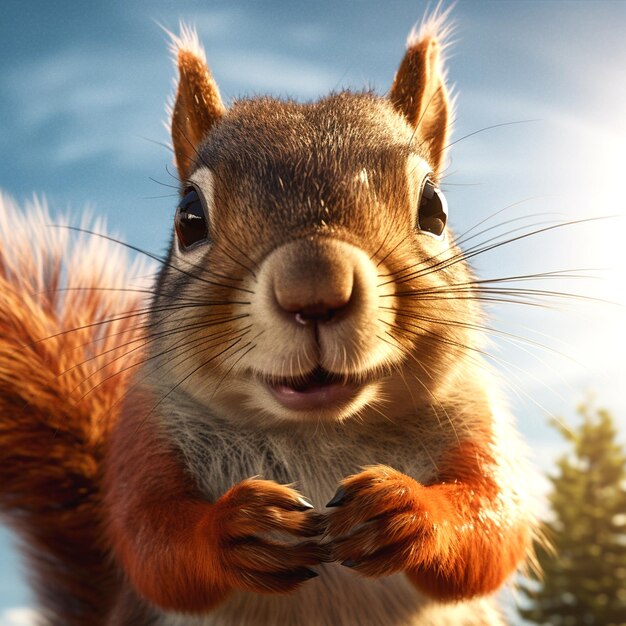 Photo background for squirrel