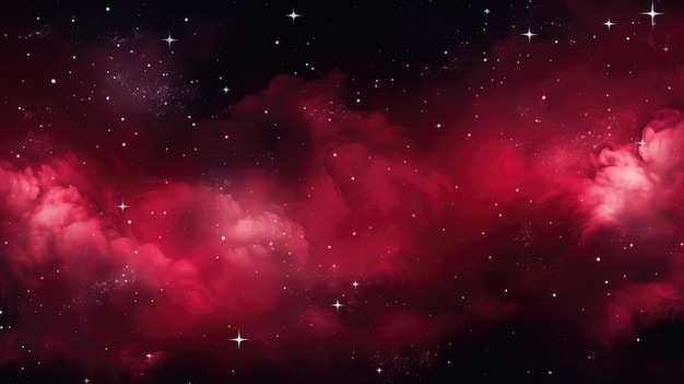 The background of the starry sky is in Crimson color