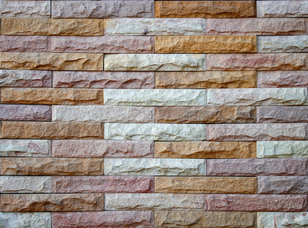 Background of stone wall made with blocks