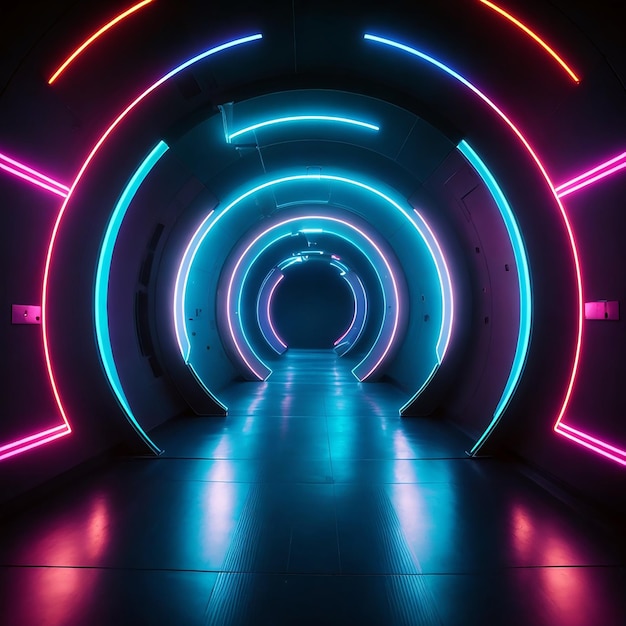 Background style neon lights