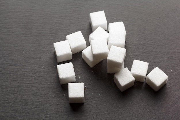 Background of sugar cubes