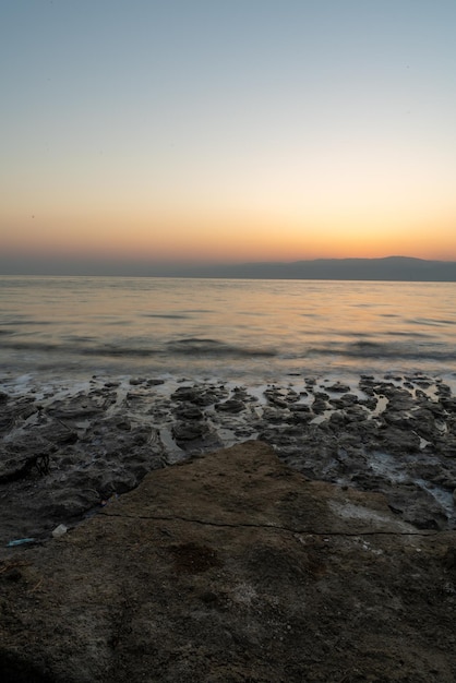 background sunrise shore beach water relax