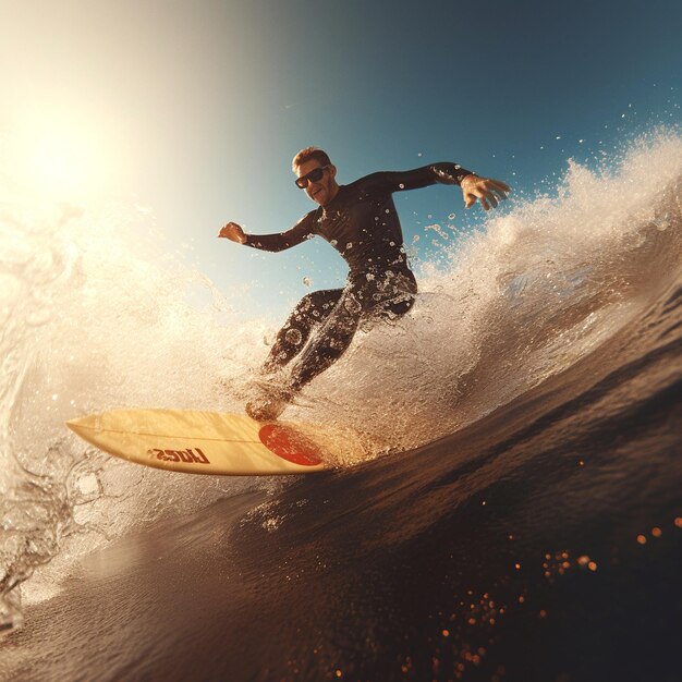 Background for surfer