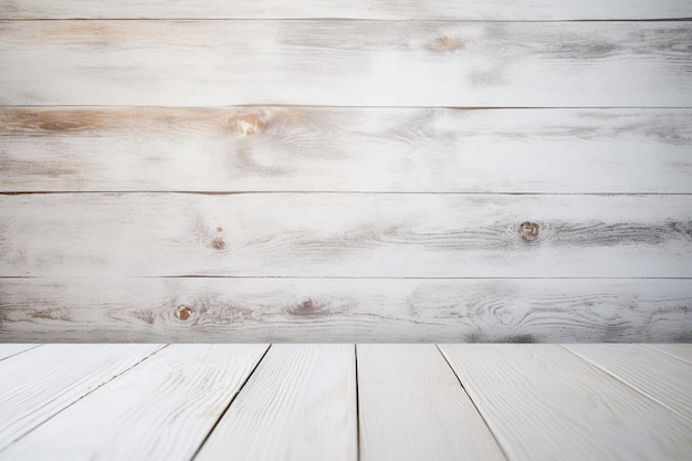 Photo background of a table with white wood