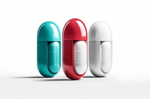 Background tablet sick drug pharmacy pill medical capsule health vitamin medicine Generative AI