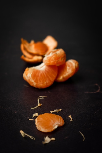 background tangerine food eating table healthy