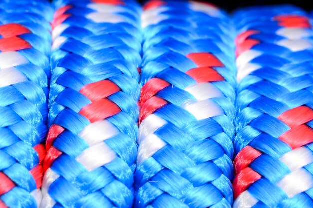 Background Texture Of The Blue Braided Rope