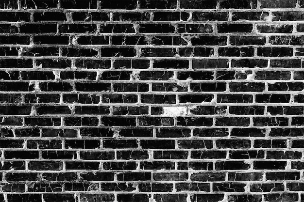 Background texture brick wall of old red brick black and white photo