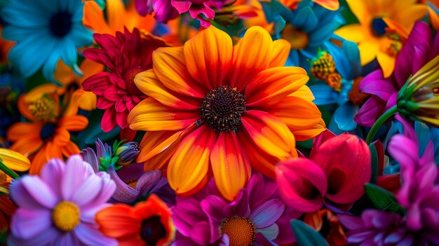 Background texture of flowers Selective focus