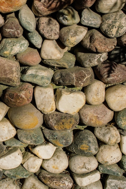 Background texture of little pebbles Stones