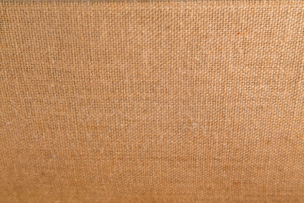 Foto fondo e struttura di tela di sacco marrone naturale