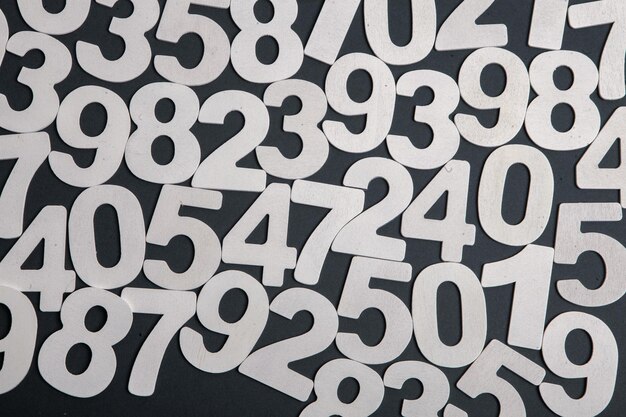 Photo background or texture of numbers finance data concept mathematic banking or currency business