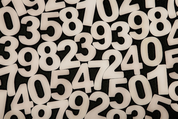 Background or texture of numbers Finance data concept Mathematic Banking or currency