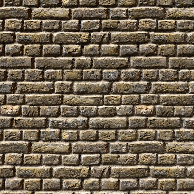 Фото Фоновая текстура старой кирпичной стены, стена из светло-коричневого керамического кирпича, вид сверху