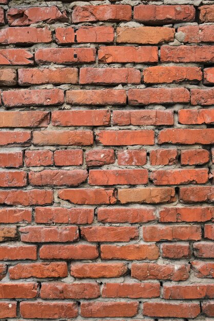 Background and texture old red brick wall