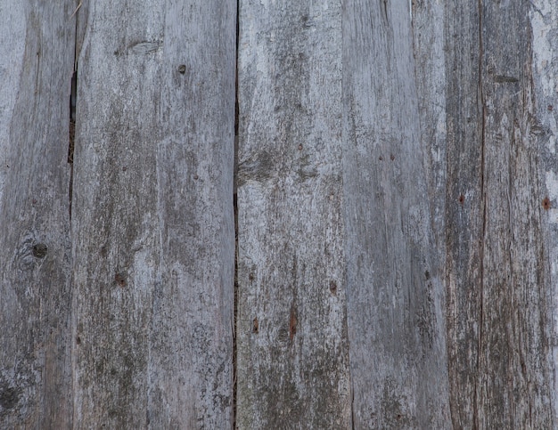 Background texture of old white painted wooden lining boards wall.