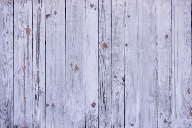 Background texture of the old wood covered with faded and cracked paint.