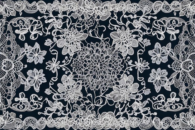 Background Texture Pattern Lace Border H5