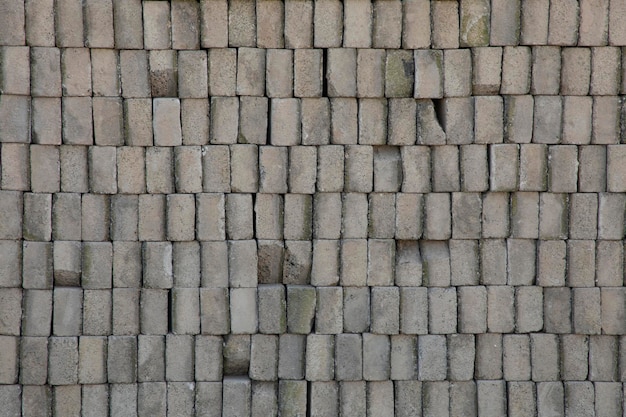 Background or texture of pile of partitions or concrete blocks in a construction