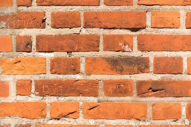 Background texture of red brick wall