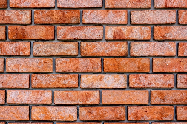 Photo background and texture of red bricks wall