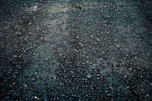 Photo background and texture of the road surface is made of asphalt and small stones