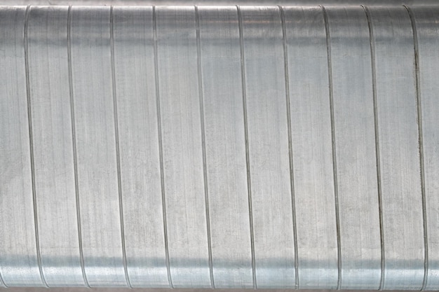 Background Texture of a Shiny Air Vent Pipe