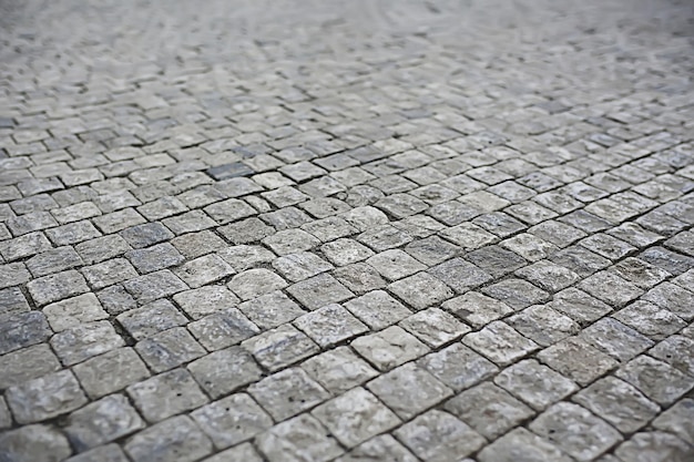 Photo background texture stone pavement / abstract stone background bricks