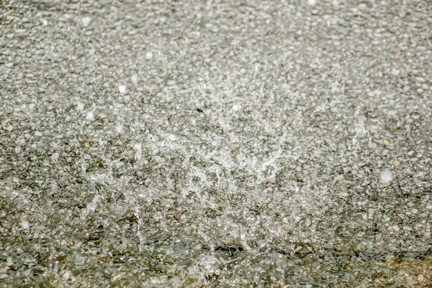 Background and texture of torrential rain drop on the road