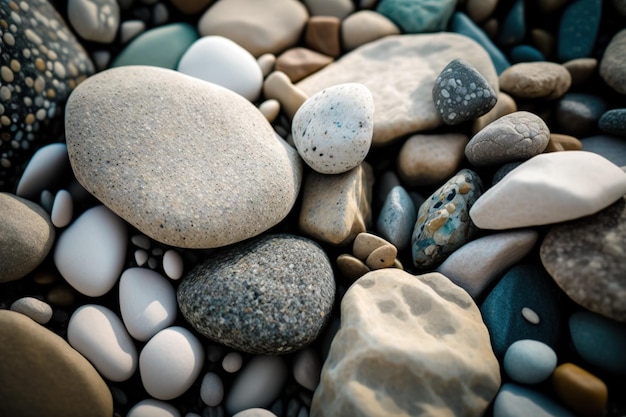 Background texture with little stones superior photograph Generative AI